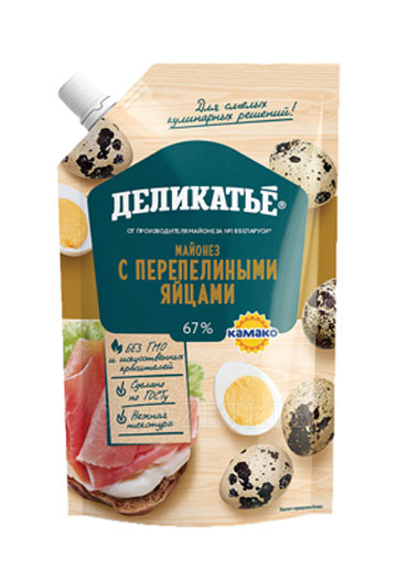 Майонез Деликатье с перепелиными яйцами 67% 400мл