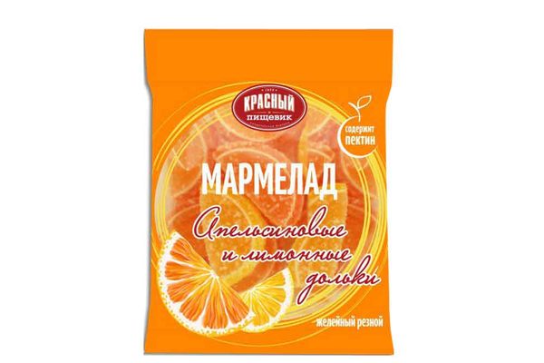 Мармелад "Апельсиновые и лимонные дольки" 210г