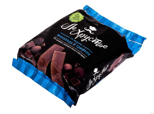 Полоски кондитерские "ЛеХрустье" со вкусом шоколада и трюфеля 100г