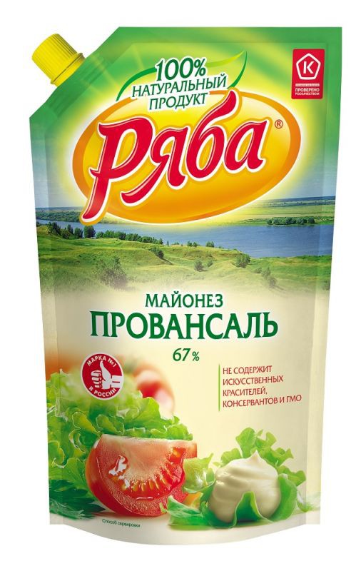 Майонез Ряба Классический Провансаль 67% ДПД 410г