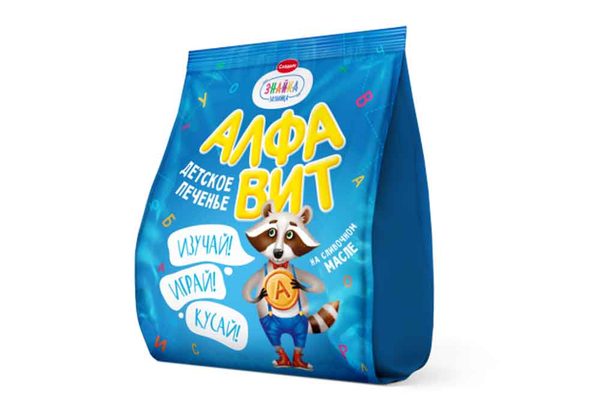 Печенье растворимое Знайка-Зазнайка Алфавит 150г