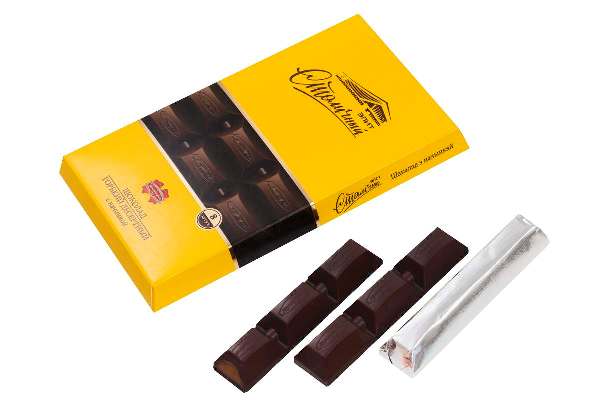 Шоколад горький Столичный элит десертный с начинкой 200г