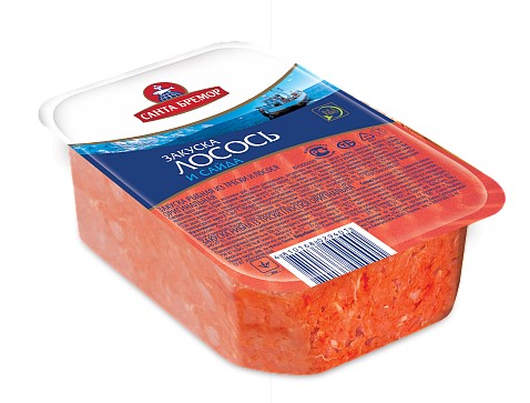 Закуска рыбная Оригинальная из лосося и трески 200г Санта Импэкс