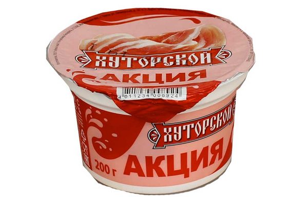 Продукт плавленый Хуторской с беконом 50% стакан 180г