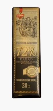 Шоколад Спартак Горький элитный конверт 20г