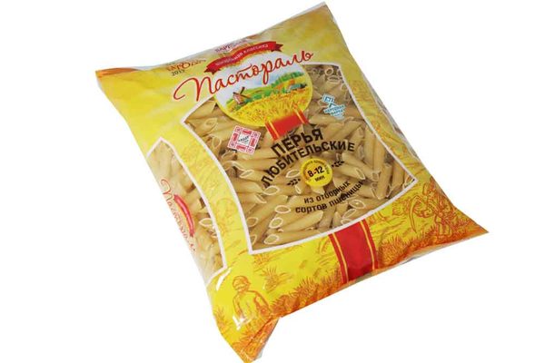 Макаронные изделия Пастораль Перья любительские группа В в/с 900г