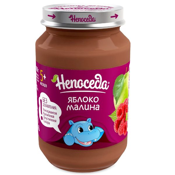 Пюре фруктово-ягодное «Непоседа» яблоко, малина 185 г