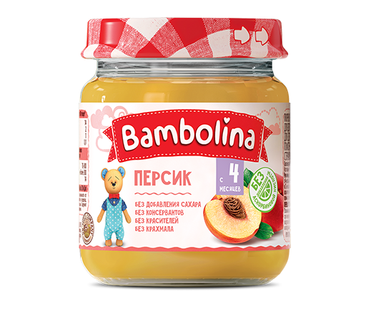 Пюре Бамболина персик 190мл
