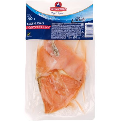 Набор из лосося подкопченный 200г Санта Импэкс