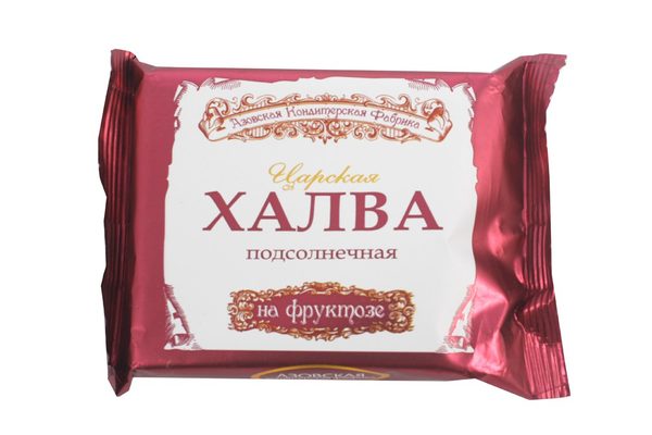 Халва подсолнечная на фруктозе "Царская" 180г