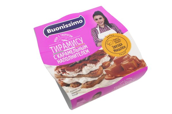 Крем Тирамису с карамельным наполнителем и творогом сладким 150г
