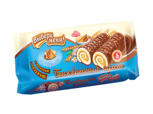 Мини-рулет Выбери Меня вареная сгущенка 140г