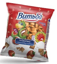 Подушечки с начинкой вкус клубники ц/п 150г