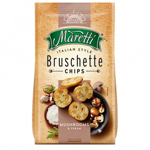 Брускетти Maretti Mashrooms and cream грибы сметана 70г