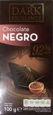 Chocolat Noir 92% cacao