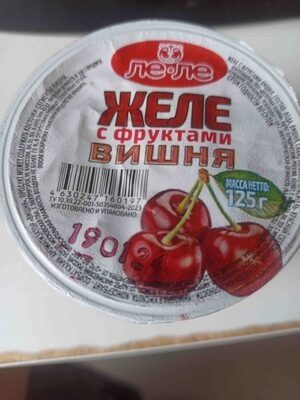 Желе с фруктами "Вишня"