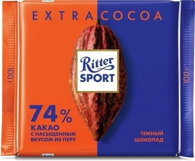Темный шоколад 74 % какао с насыщенным вкусом из Перу