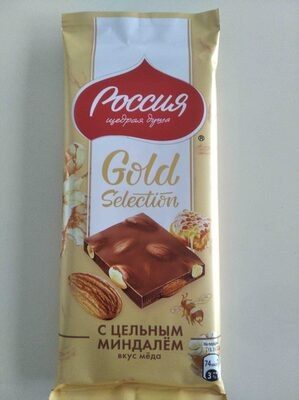 Шоколад с цельным миндалем, вкус меда