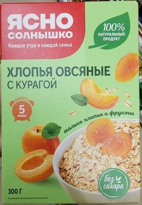 Хлопья овсяные с курагой