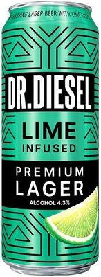 Пивной напиток Doctor Diesel Премиум Лагер Лайм пастеризованный 4,3%