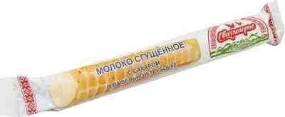 Молоко сгущённое с сахаром в вафельной трубочке