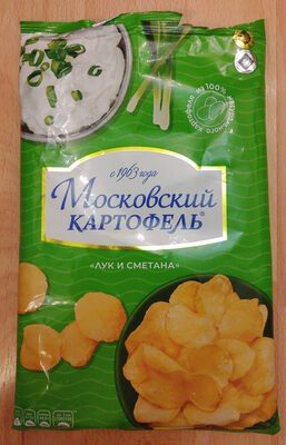Картофель хрустящий "Со вкусом сметаны и лука"