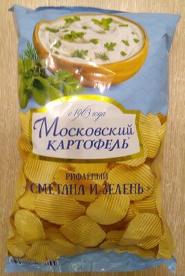 Картофель хрустящий «со вкусом сметаны и зелени»