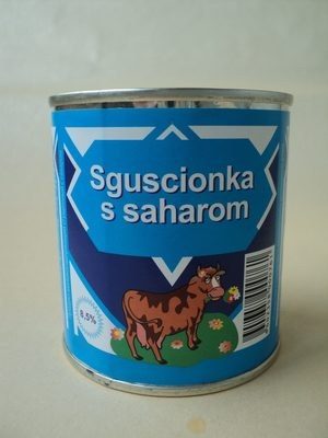 Sguscionka s saharom Produs cu continut de lapte concentrat, cu zahar