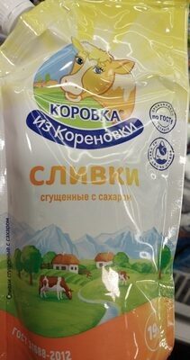 сливки сгущеные с сахаром 19%