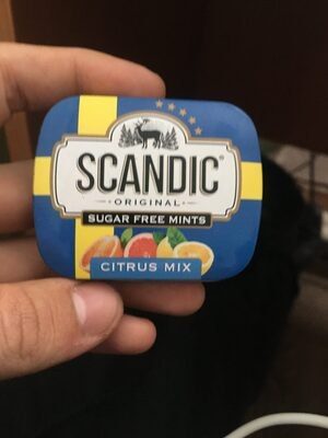 Scadic. Sugar free mints. Citrus mix