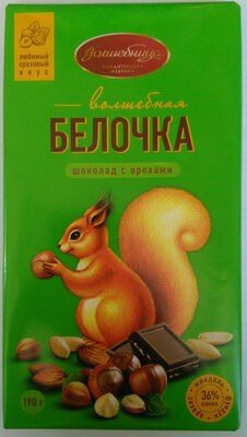 Шоколад с орехами «Волшебная белочка»