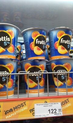 Йогурт персик стакан 5%