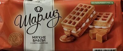 мягкие вафли с суфле и карамелью "шарлиз"