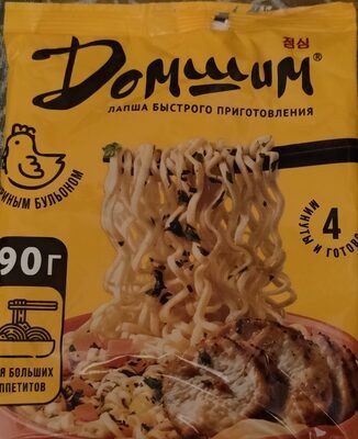 Лапша быстрого приготовления с куриным бульоном