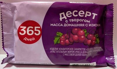 Десерт с творогом масса домашняя с изюиом