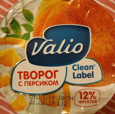 Творог с персиком