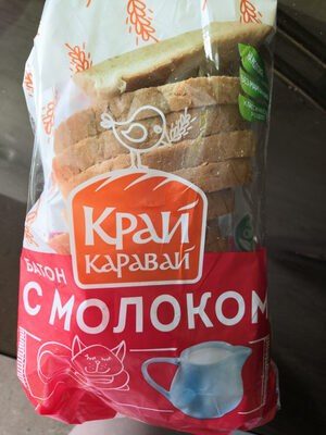 Батон с молоком нарезанный в упаковке