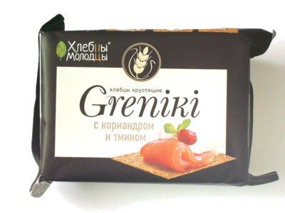 Хлебцы хрустящие Greniki с кориандром и тмином