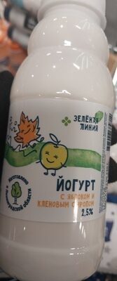 Йогурт с яблоком и кленовым сиропом