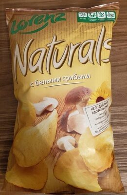 Чипсы картофельные "Naturals" с белыми грибами