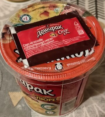 Пюре картофельное быстрого приготовления с соусом "говяжий с овощами"