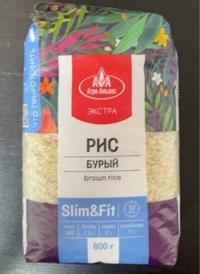 рис бурый slim & fit
