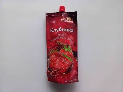 Клубника протертая с сахаром