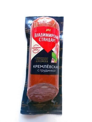 Колбаса полукопчёная Кремлёвская с грудинкой