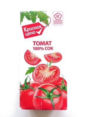 Сок томатный восстановленный с мякотью, солью и сахаром