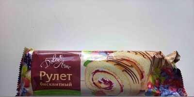 Рулет бисквитный "Dolce Ame" с джемом со вкусом лесных ягод