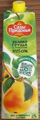 Сок яблочно-грушевый с мякотью восстановленный