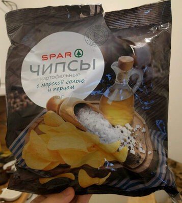 Чипсы картофельные с морской солью и перцем