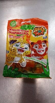 Лео и Тиг. Мармелад жевательный фигурный с натур.соком