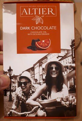 Dark chocolate with sicilian orange